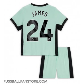 Chelsea Reece James #24 Replik 3rd trikot Kinder 2023-24 Kurzarm (+ Kurze Hosen)